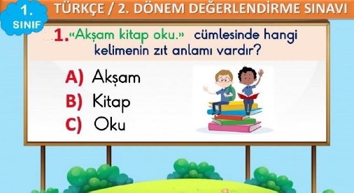 1.Sınıf Türkçe Test-8 - EĞİTİMEVİ.NET