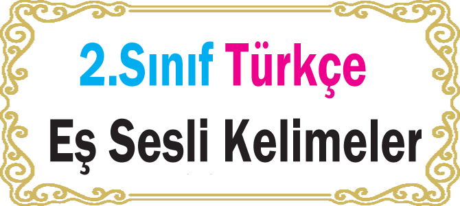 2.Sınıf Türkçe - EĞİTİMEVİ.NET